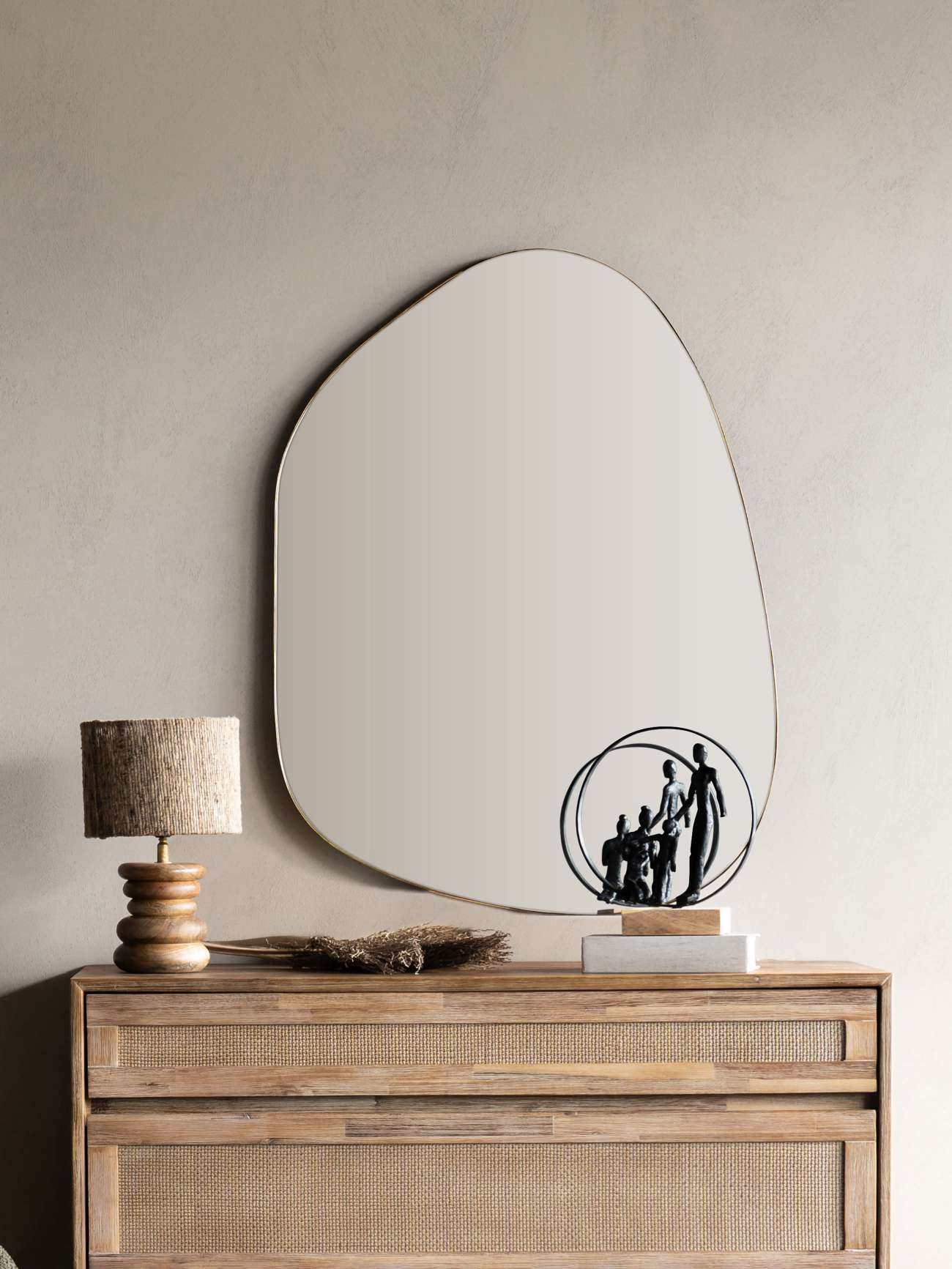 Sabina Large Vintage Bronze Mirror