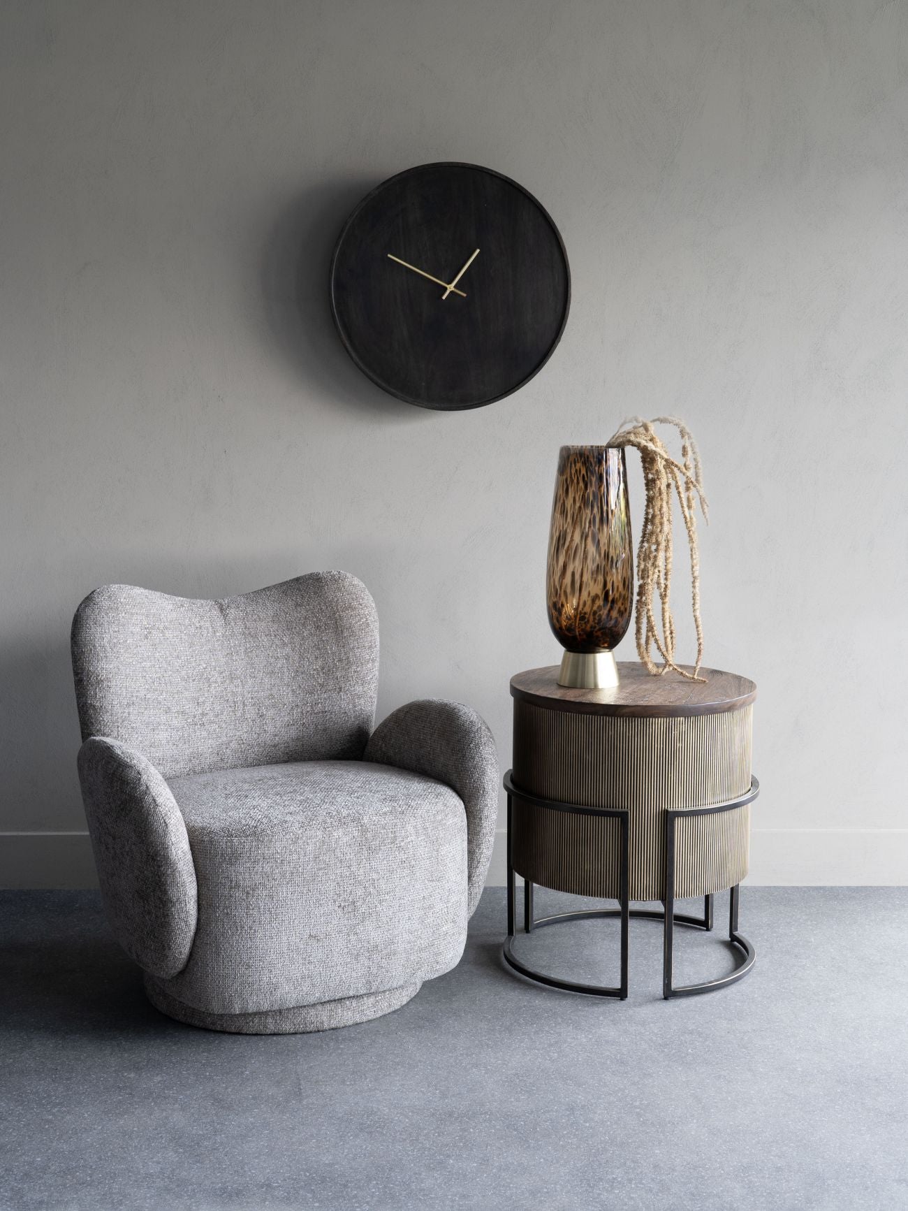 Bingham Upholstered Swivel Chair Neutral