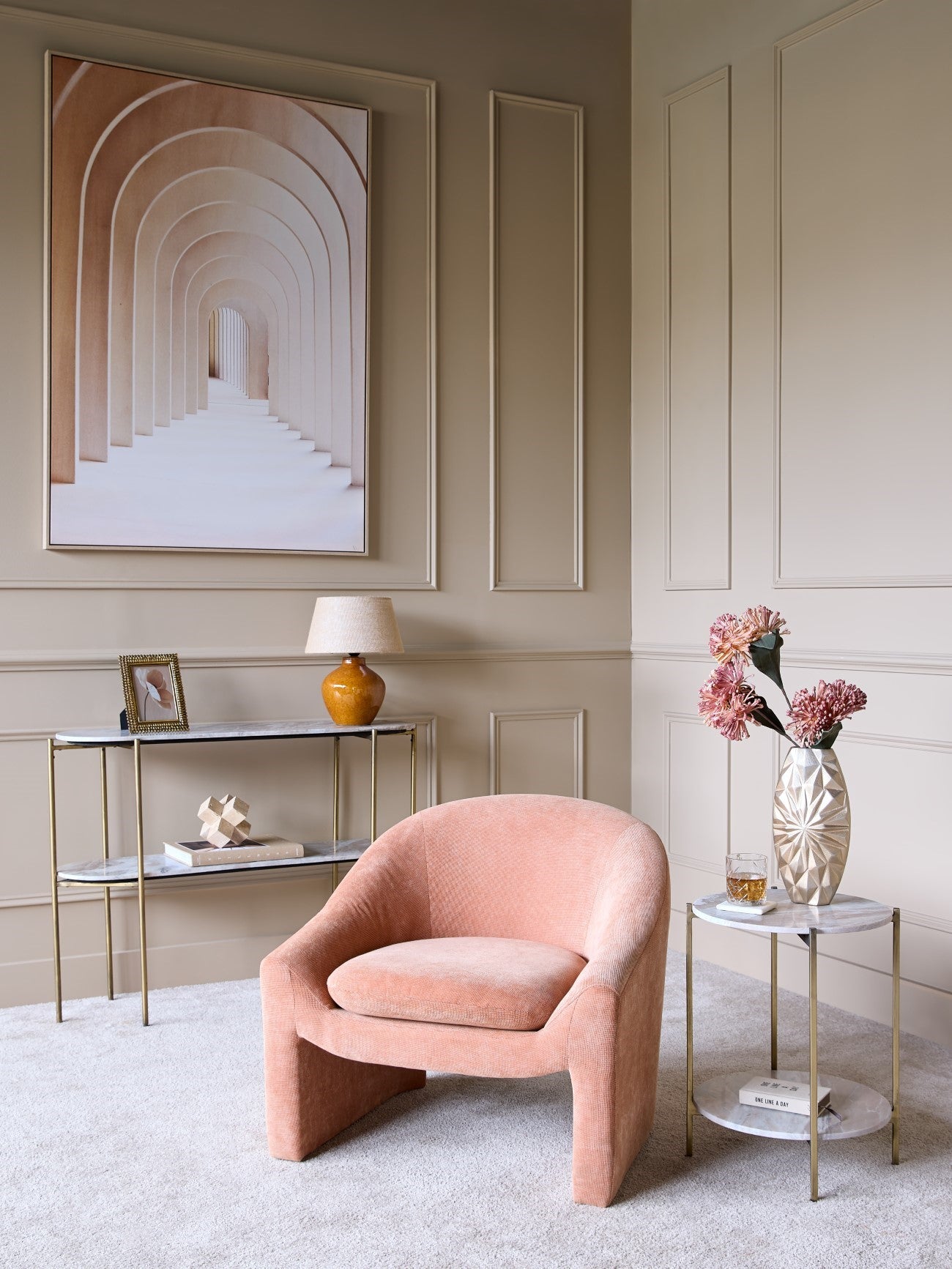 Rowley Chair Blush