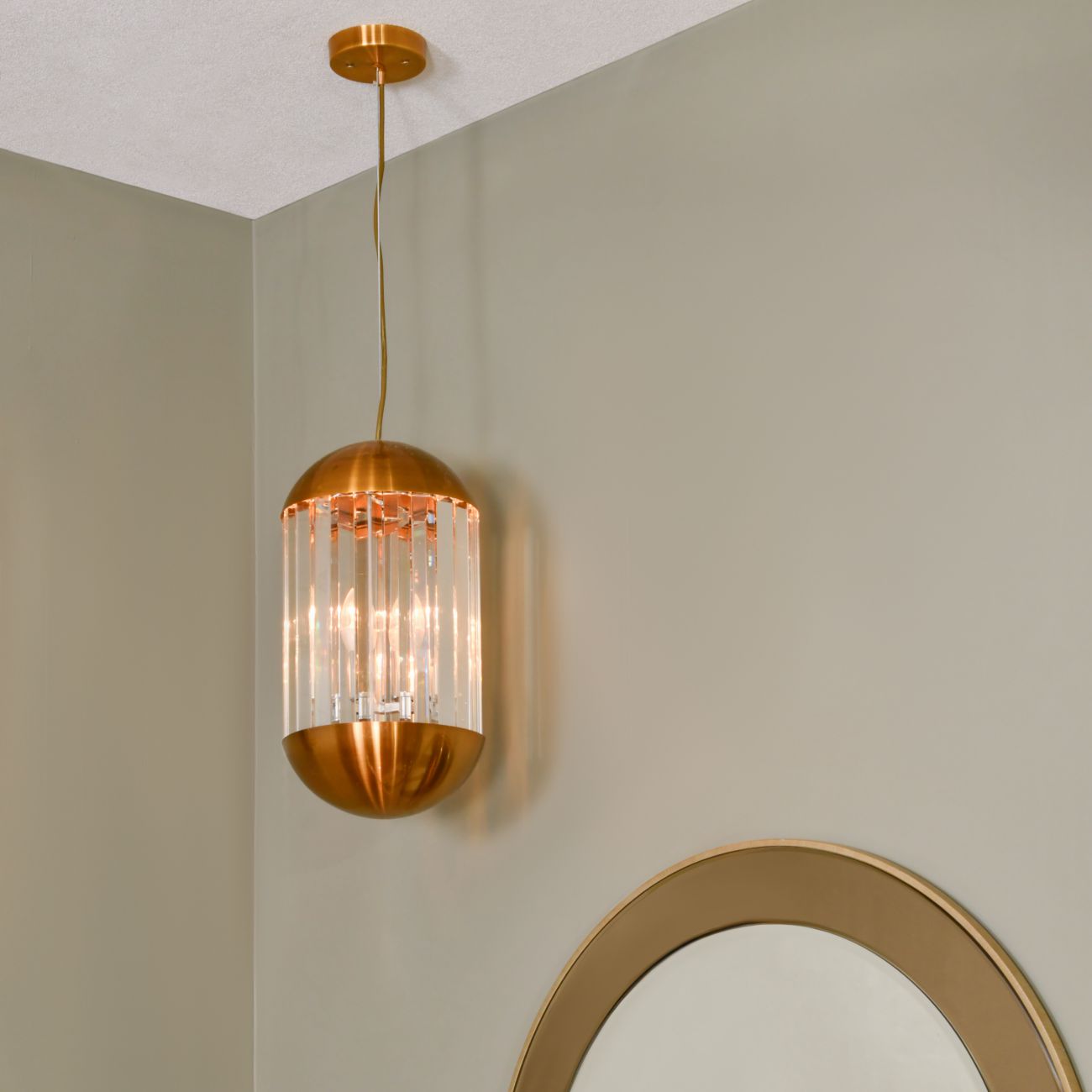 Neptune Small Clear Pendant E14 40W