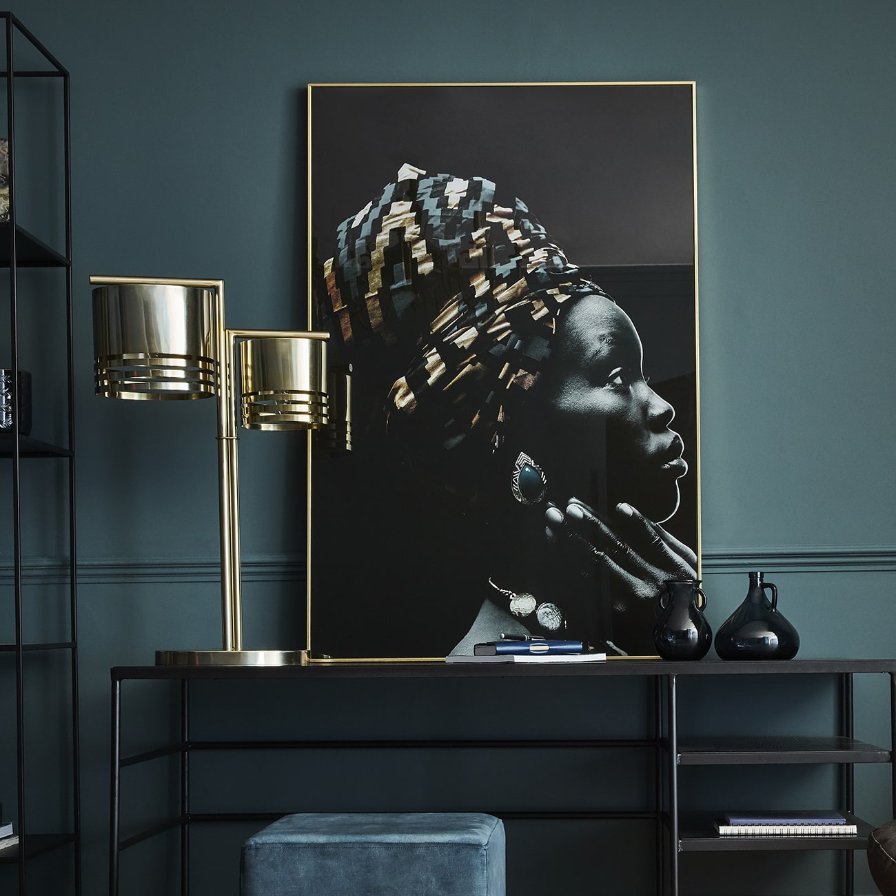 Green Jewel Glass Wall Art 120x80cm