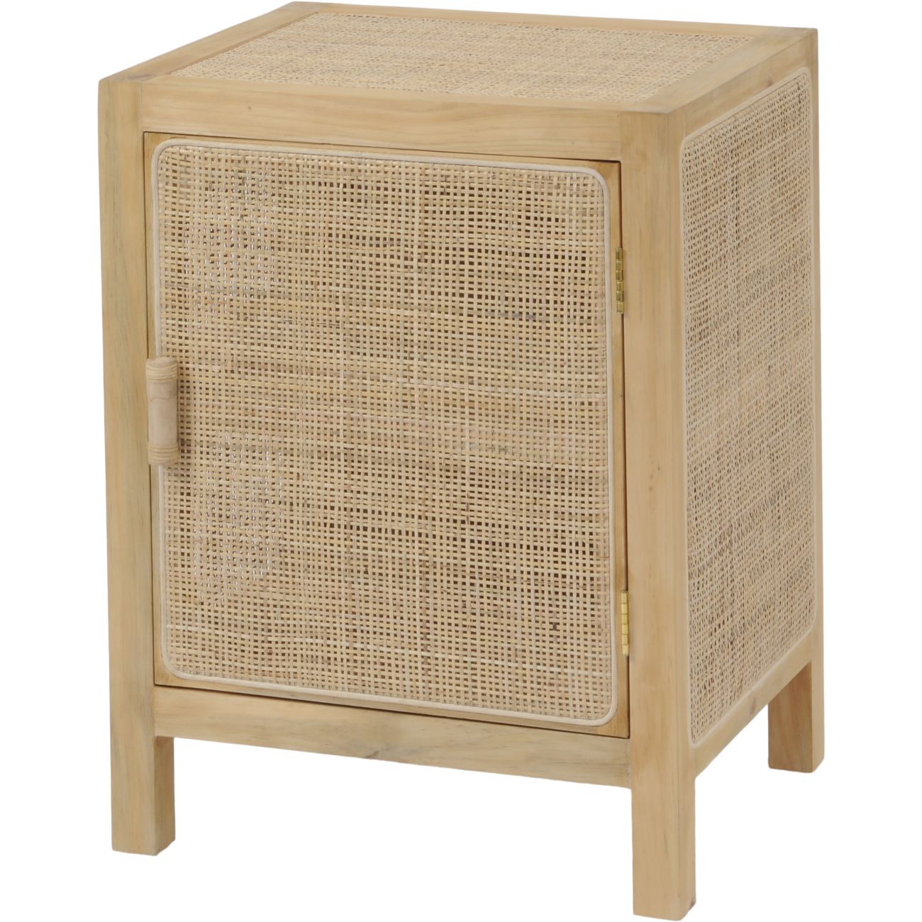 Cane on sale side cabinet