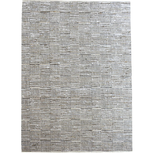 Rodeo Hand Woven Pit Loom Ivory & Natural 160x230cm Hemp Rug