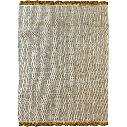 Rohns Woven Pit Loom Gold & Natural 160x230cm Hemp Rug