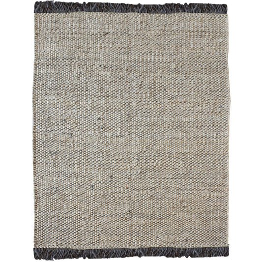 Rohns Woven Pit Loom Grey & Natural 160x230cm Hemp Rug