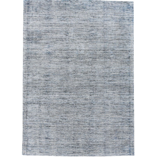 Lizban Hand Woven Pit Loom Blue 160x230cm Viscose Rug