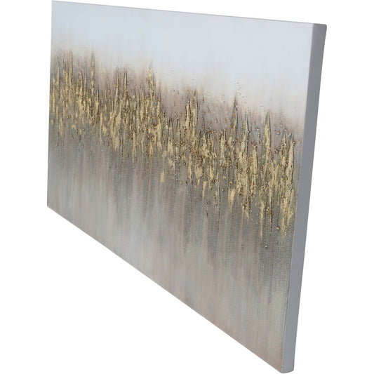 Abstract Golden Reeds Canvas 150x75cm