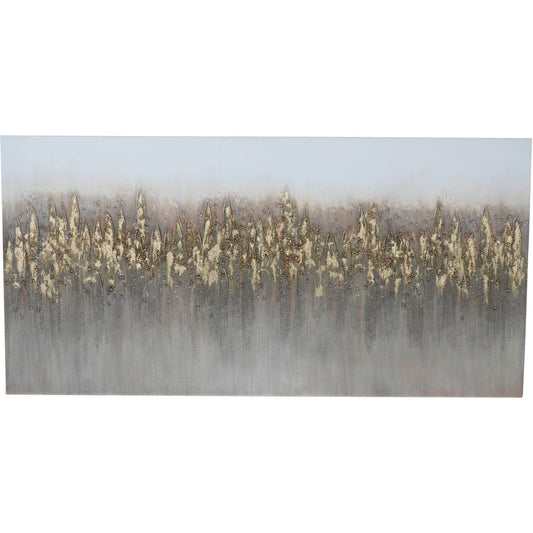 Abstract Golden Reeds Canvas 150x75cm