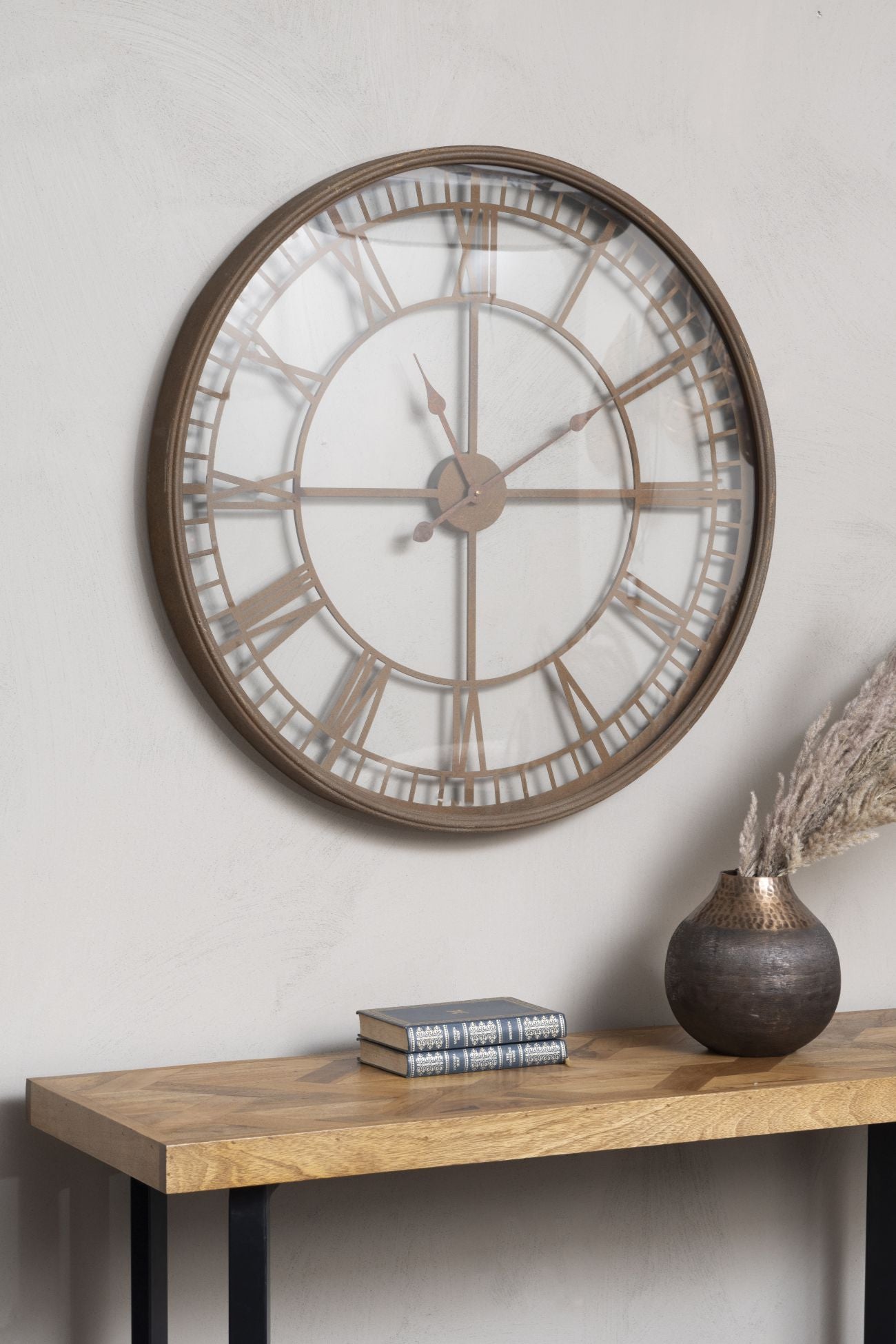 Antique Rust Skeleton Wall Clock