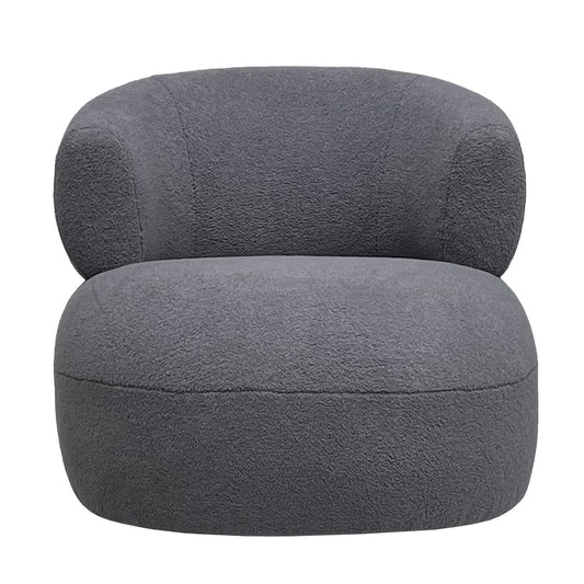 Luna Occasional Chair in Boucle Grey