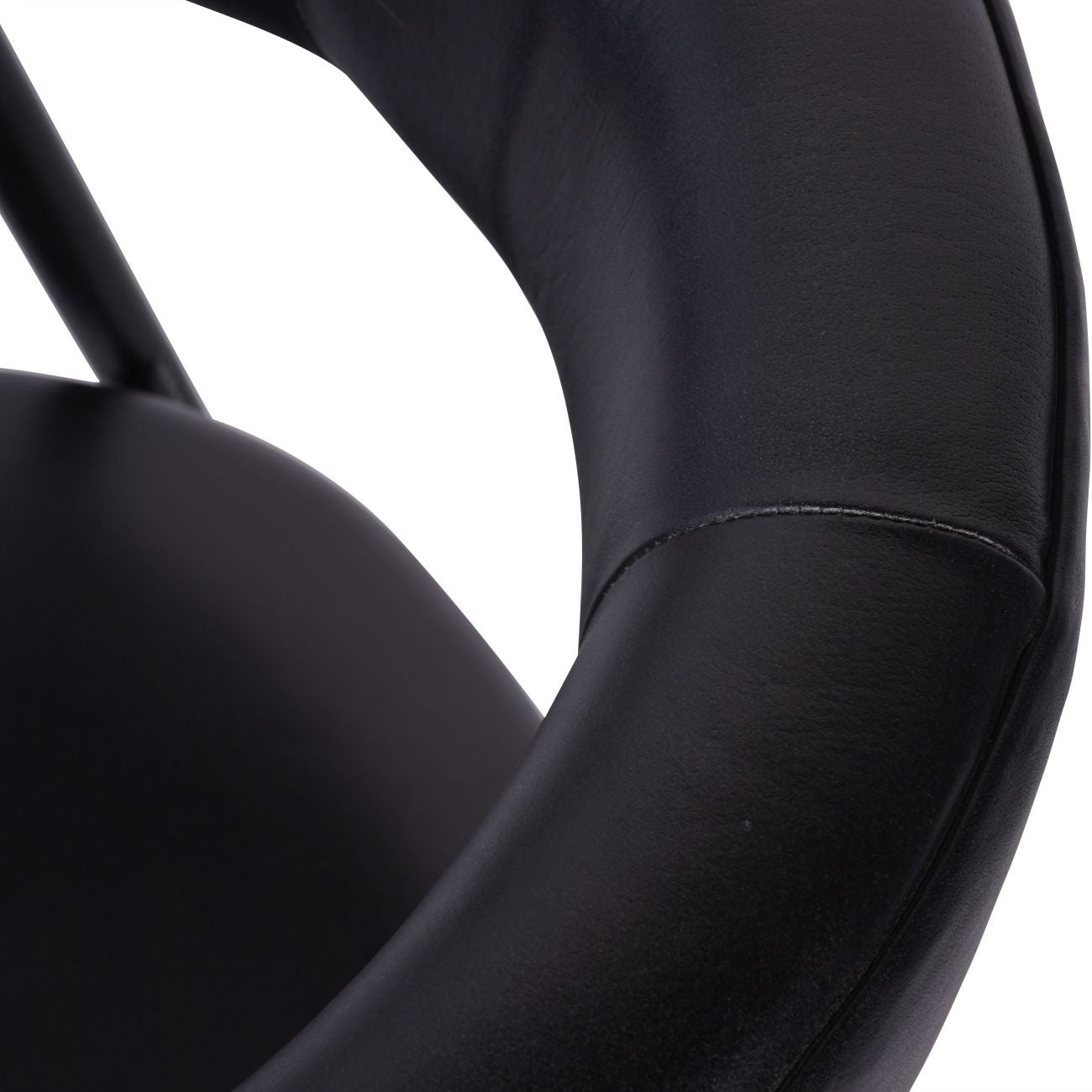 Pair of Churchill Leather Dining Chairs in Charcoal