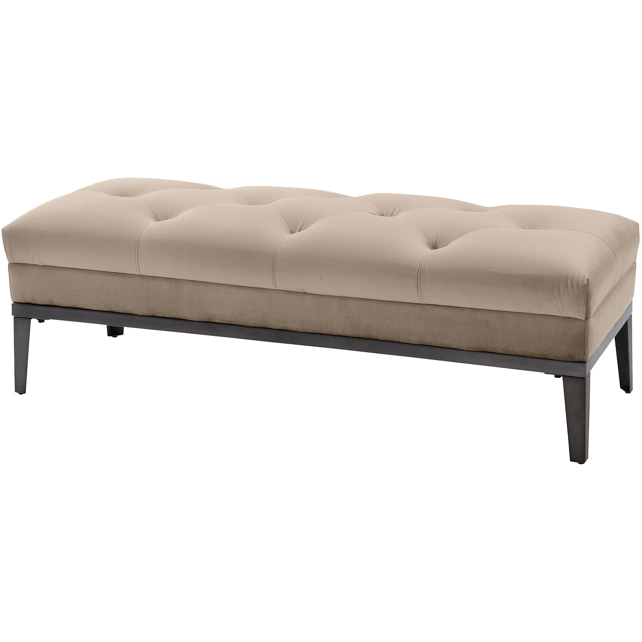 Belgravia Mink Buttoned Ottoman