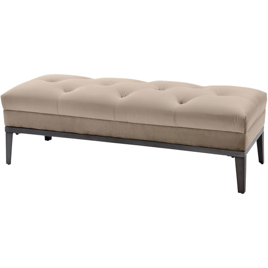 Belgravia Mink Buttoned Ottoman