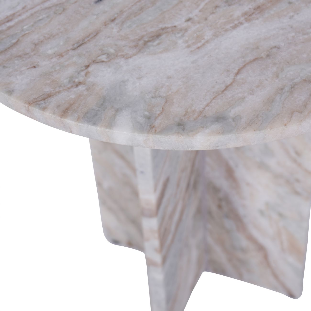 Cavallo Fantasy Brown Marble Side Table