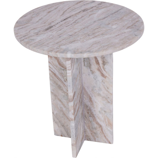 Cavallo Fantasy Brown Marble Side Table