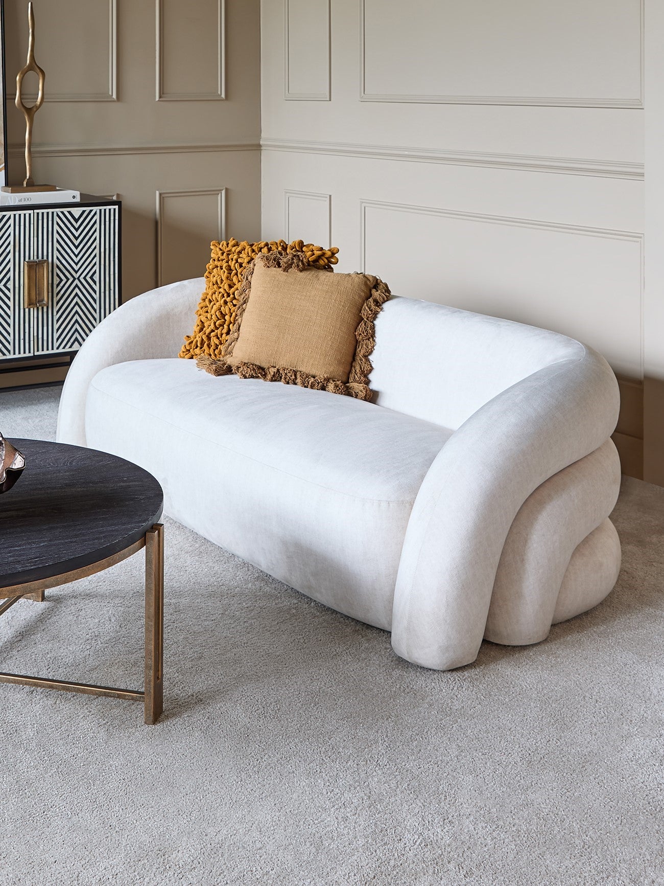 Casa Two Seater Sofa Cream