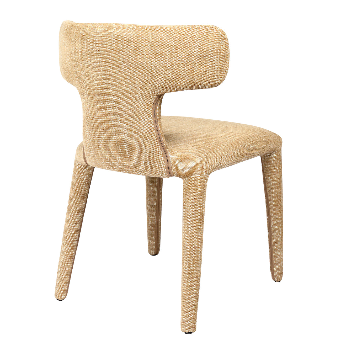 Pair of Milo Upholstered Dining Chairs in Wheat