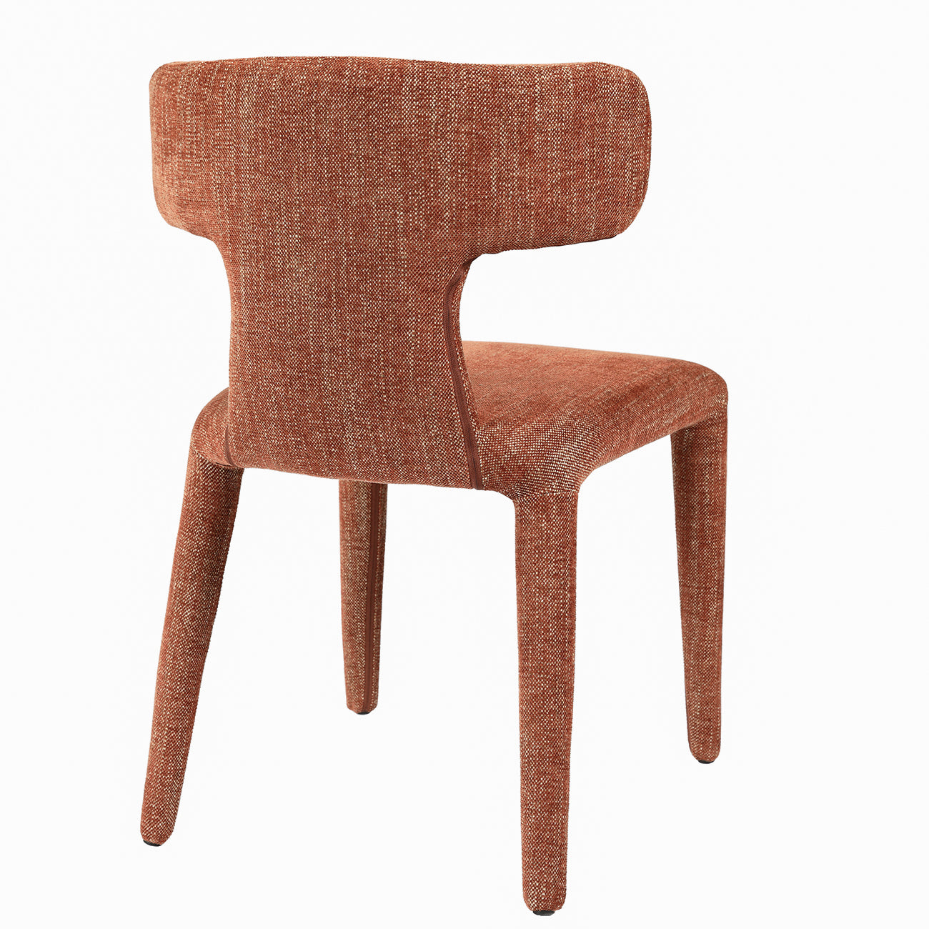 Pair of Milo Upholstered Dining Chairs in Brown