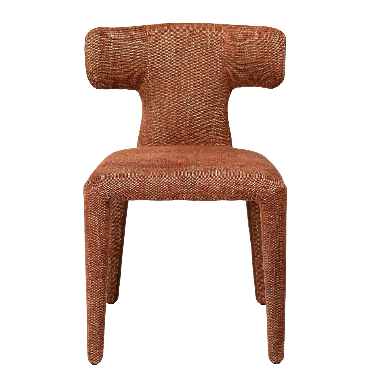 Pair of Milo Upholstered Dining Chairs in Brown