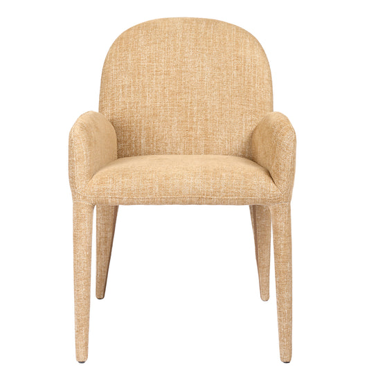 Eska Carver Upholstered Dining Chair Wheat