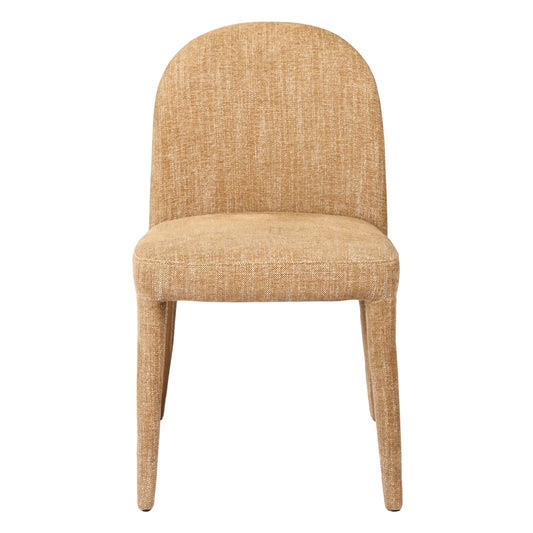 Pair of Eska Upholstered Dining Chairs in Wheat