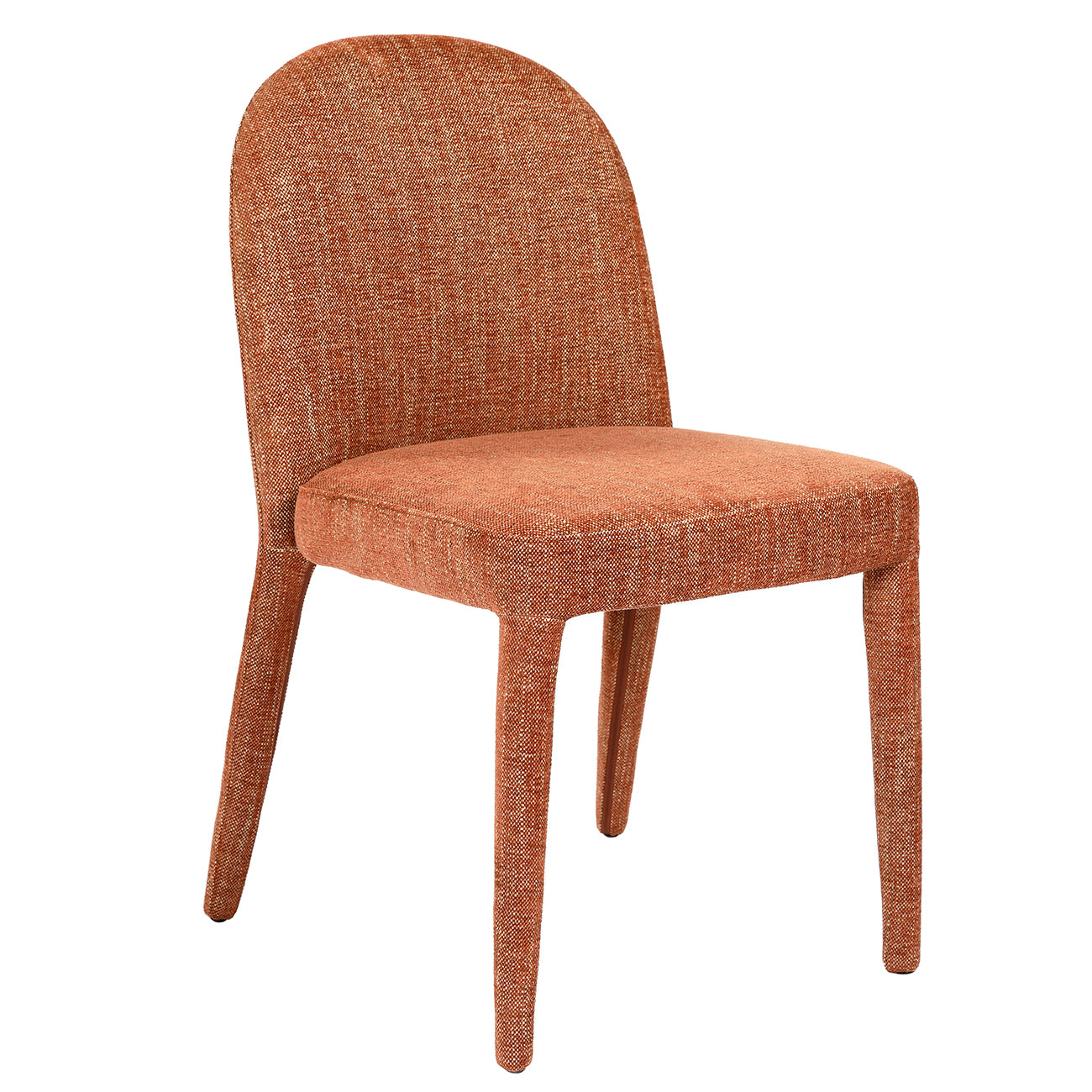 Pair of Eska Upholstered Dining Chairs in Brown