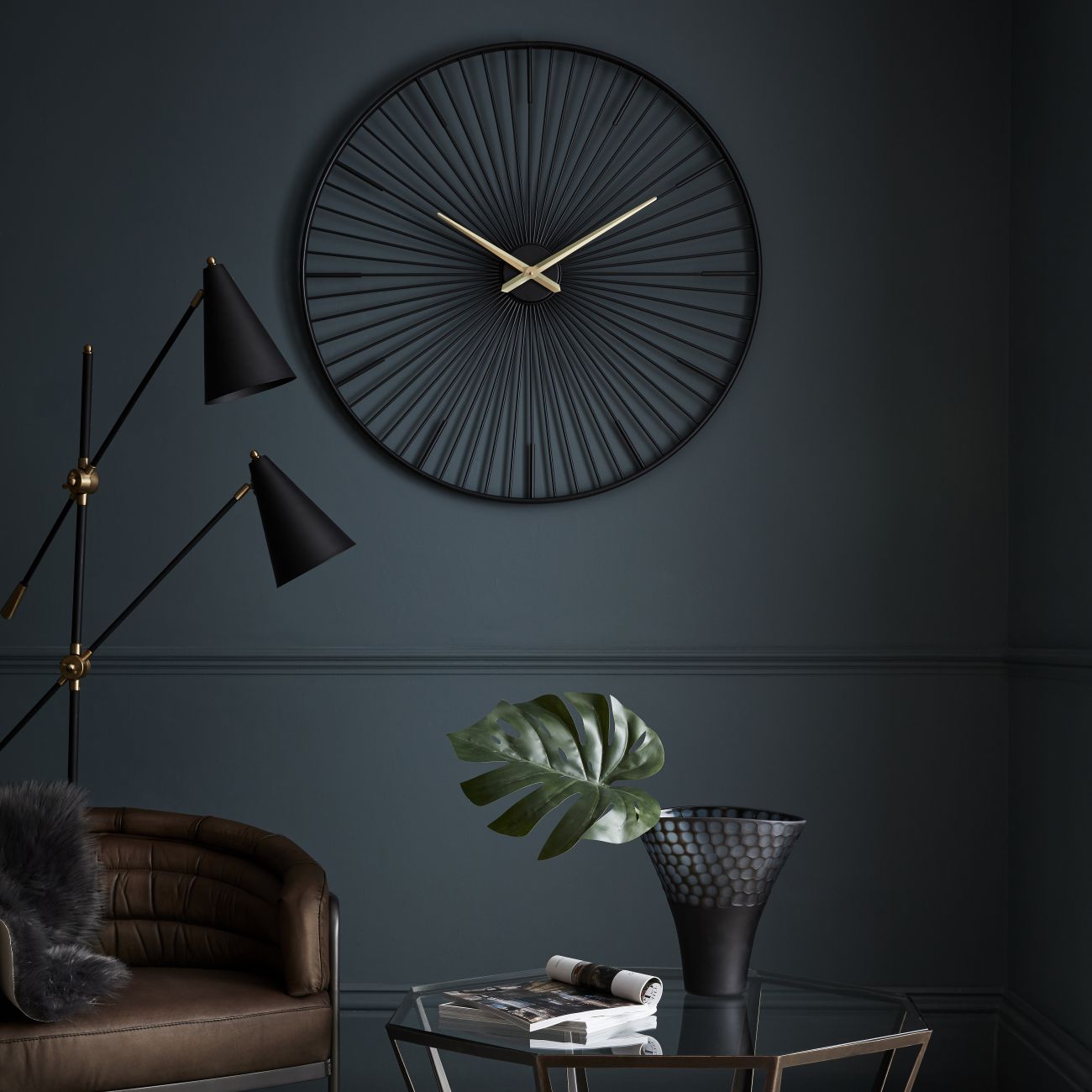 Turbine Metal Wall Clock