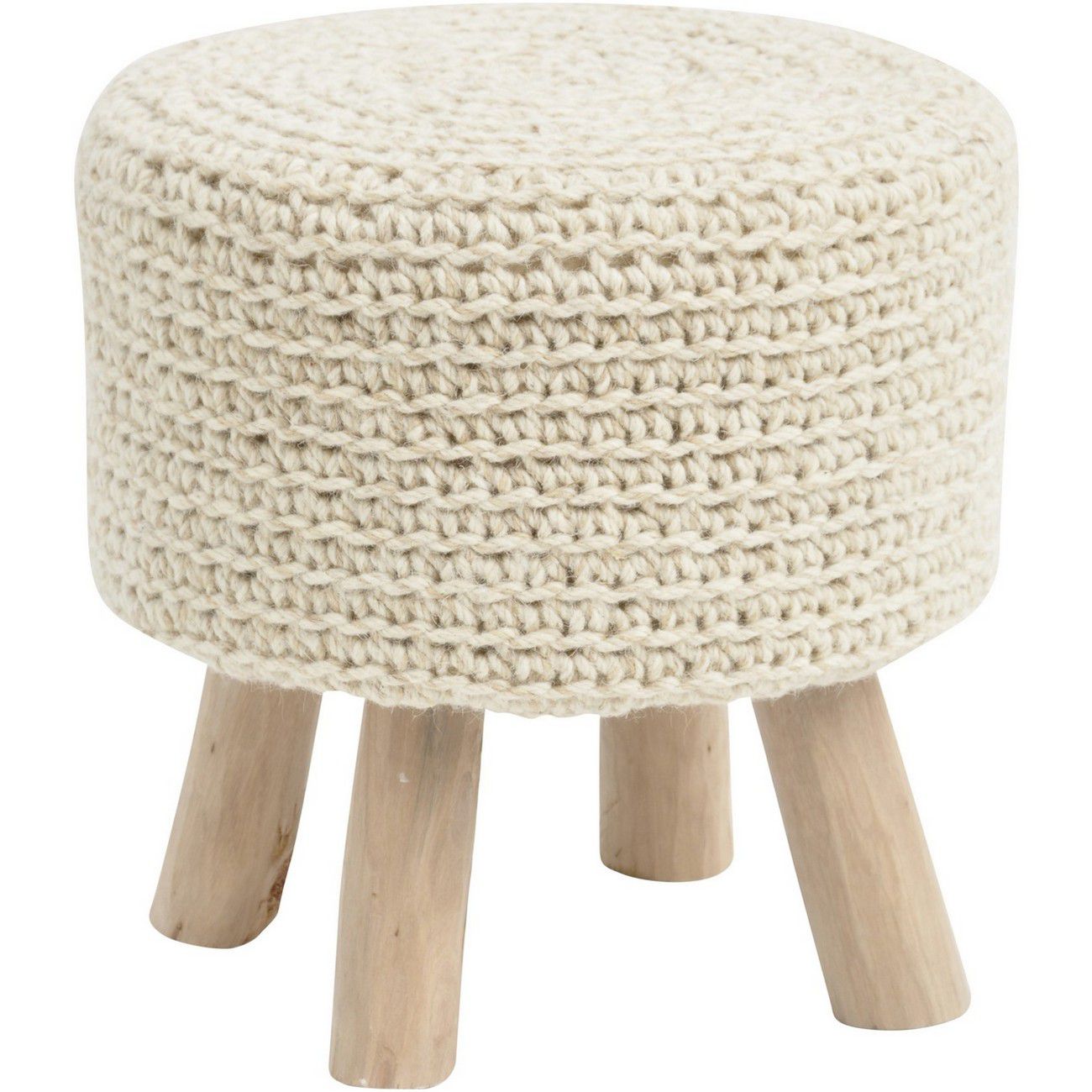 Nomad Natural Knitted Stool