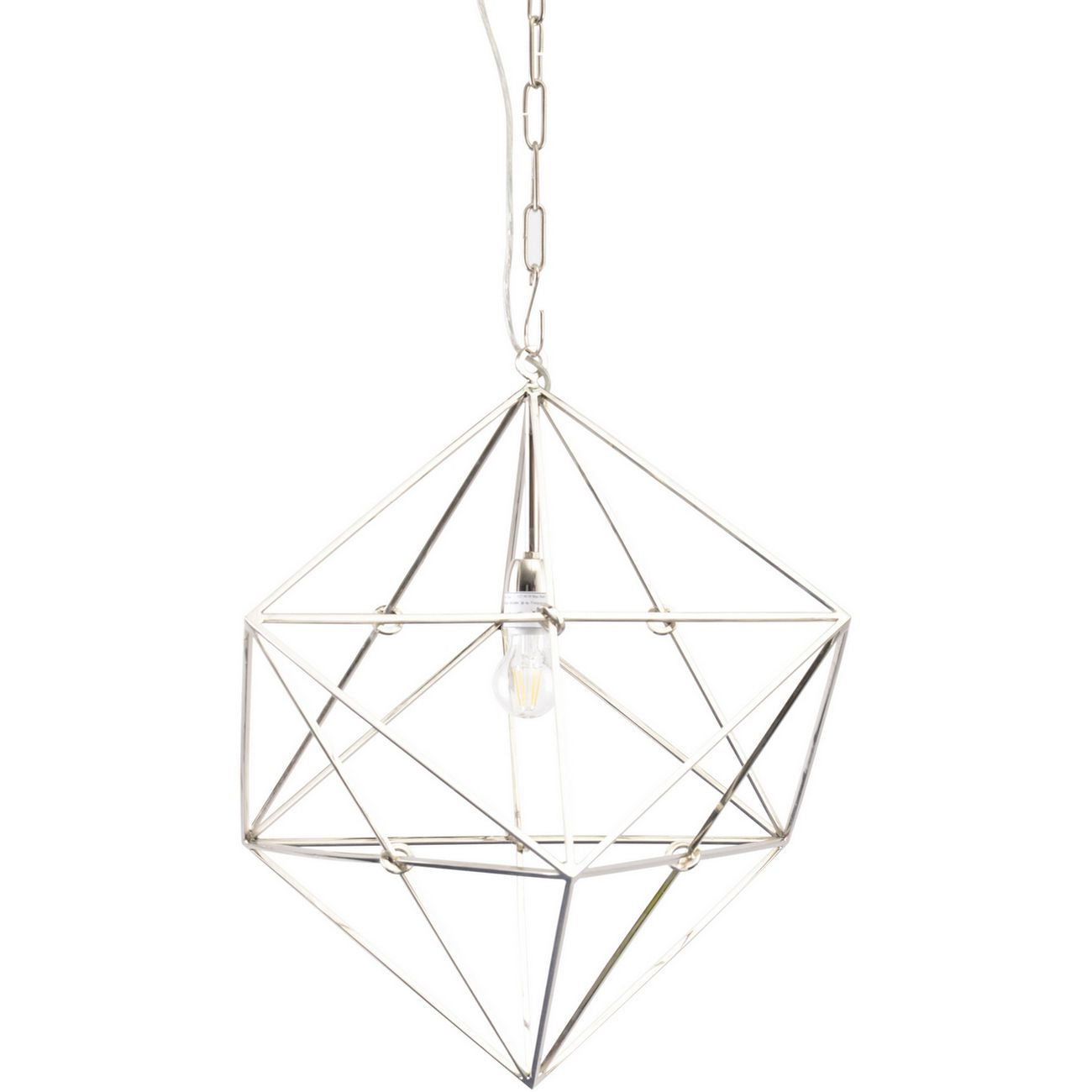Geometric Nickel Pendant Lamp E27 40W