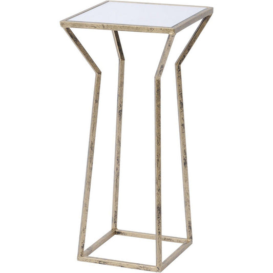 Mylas Small Square Side Table With Mirrored Top