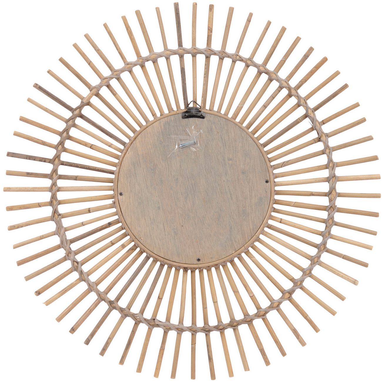 Toba Large Spoke Rattan Mirror