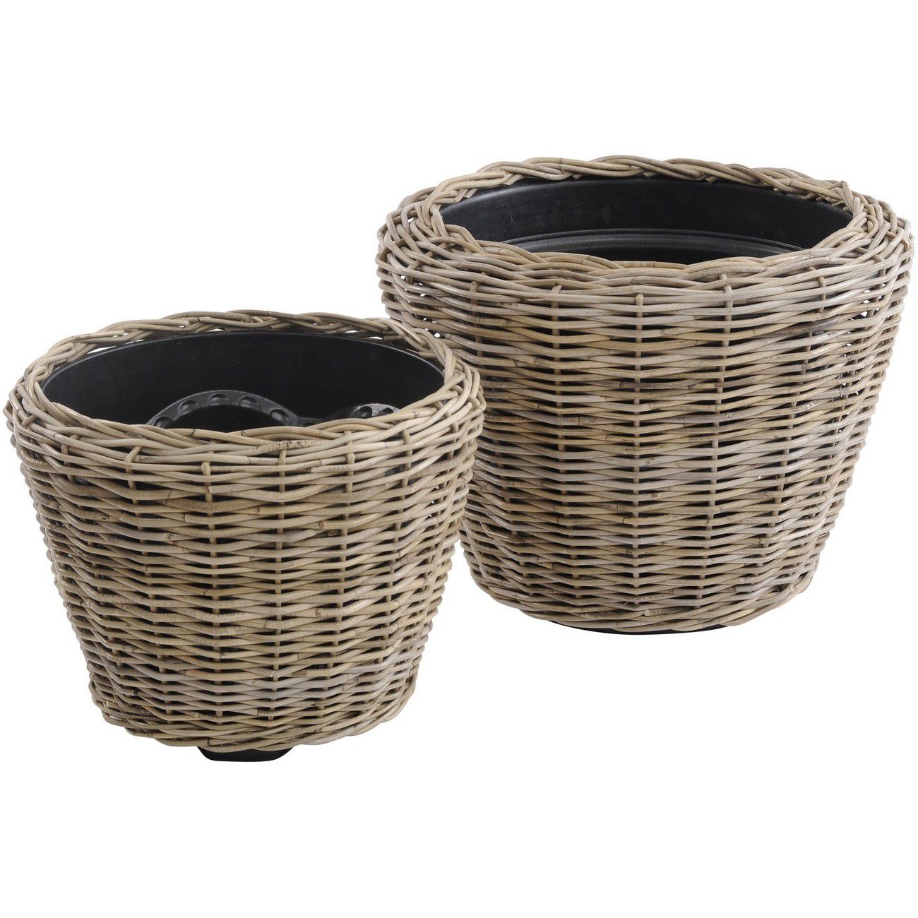 Toba Rattan Large Drypot Planter 65x50cm