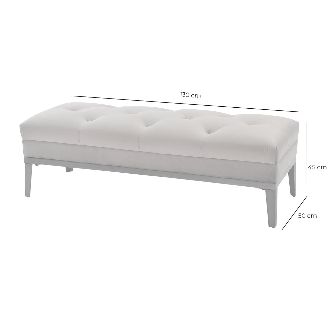 Belgravia Button Rectangular Ottoman