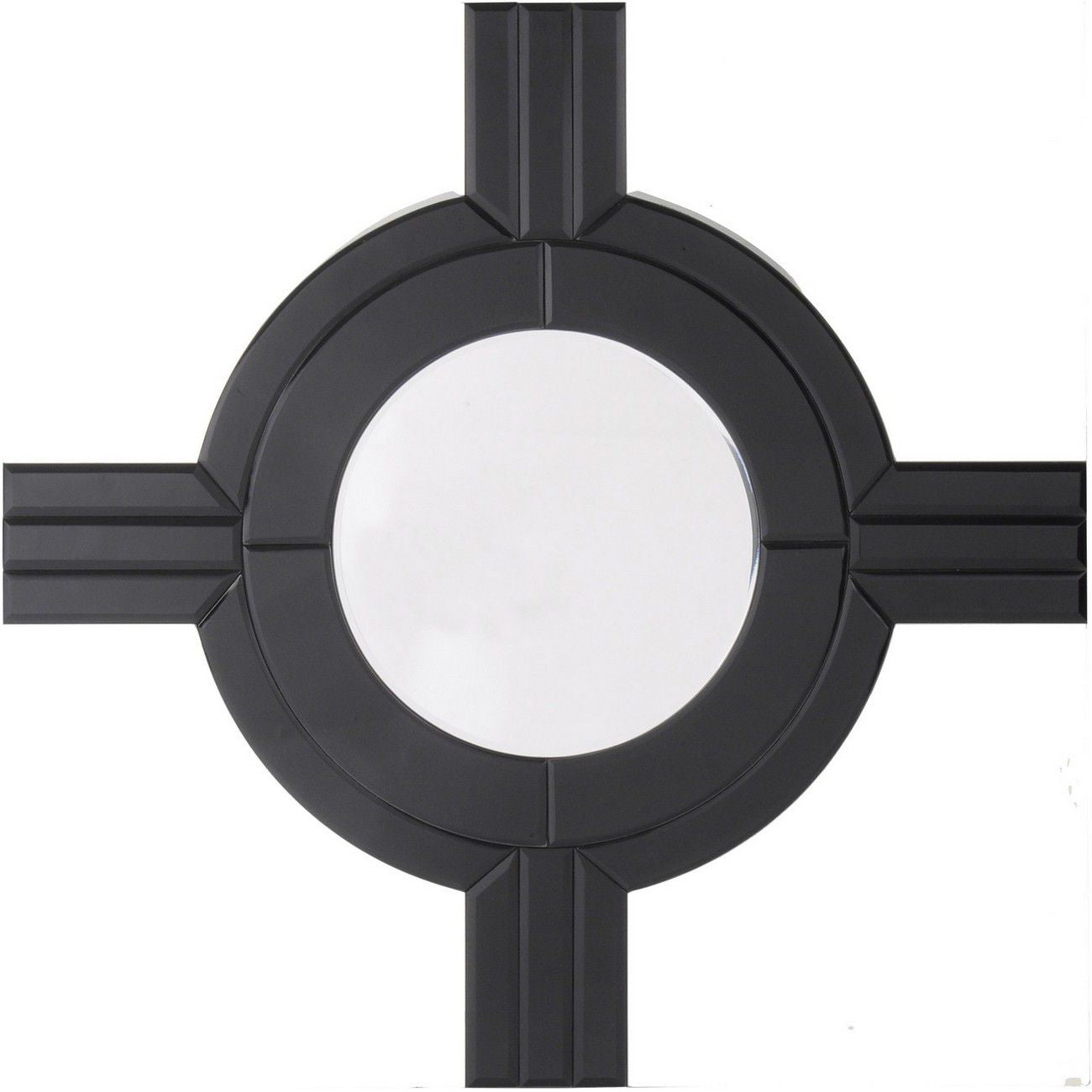 Zamora Black Detail Square Mirror