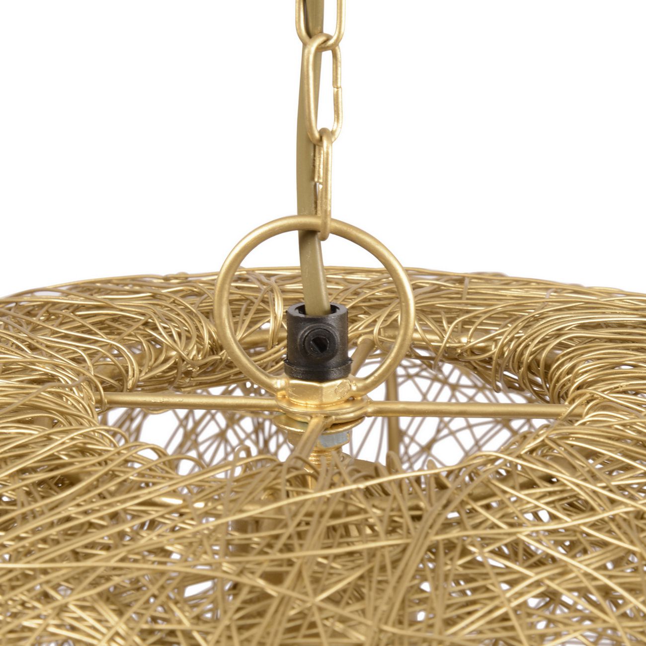 Tova Gold Woven Wire Wide Pendant E27 40W 1