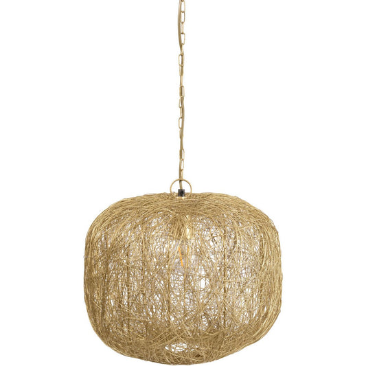 Tova Gold Woven Wire Wide Pendant E27 40W 1