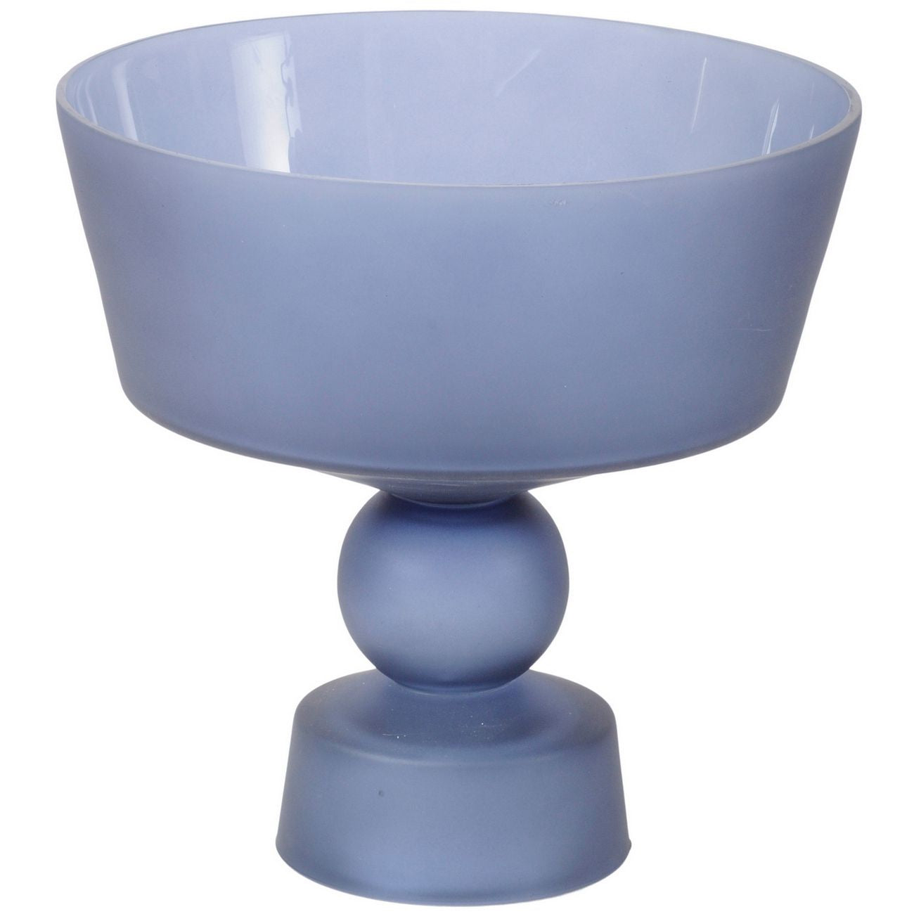 Nova Blue Glass Stemmed Bowl