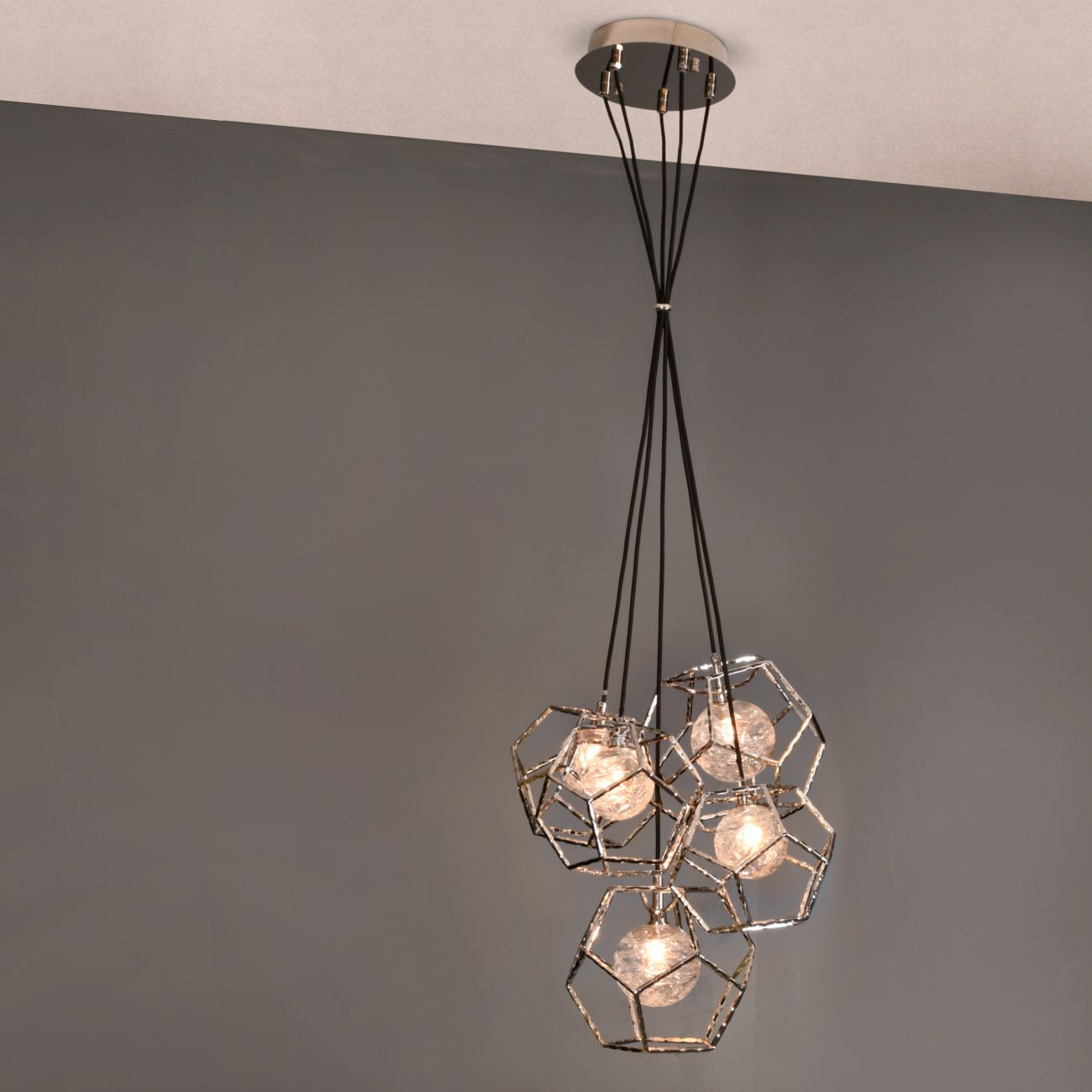 Pentagon pendant deals light