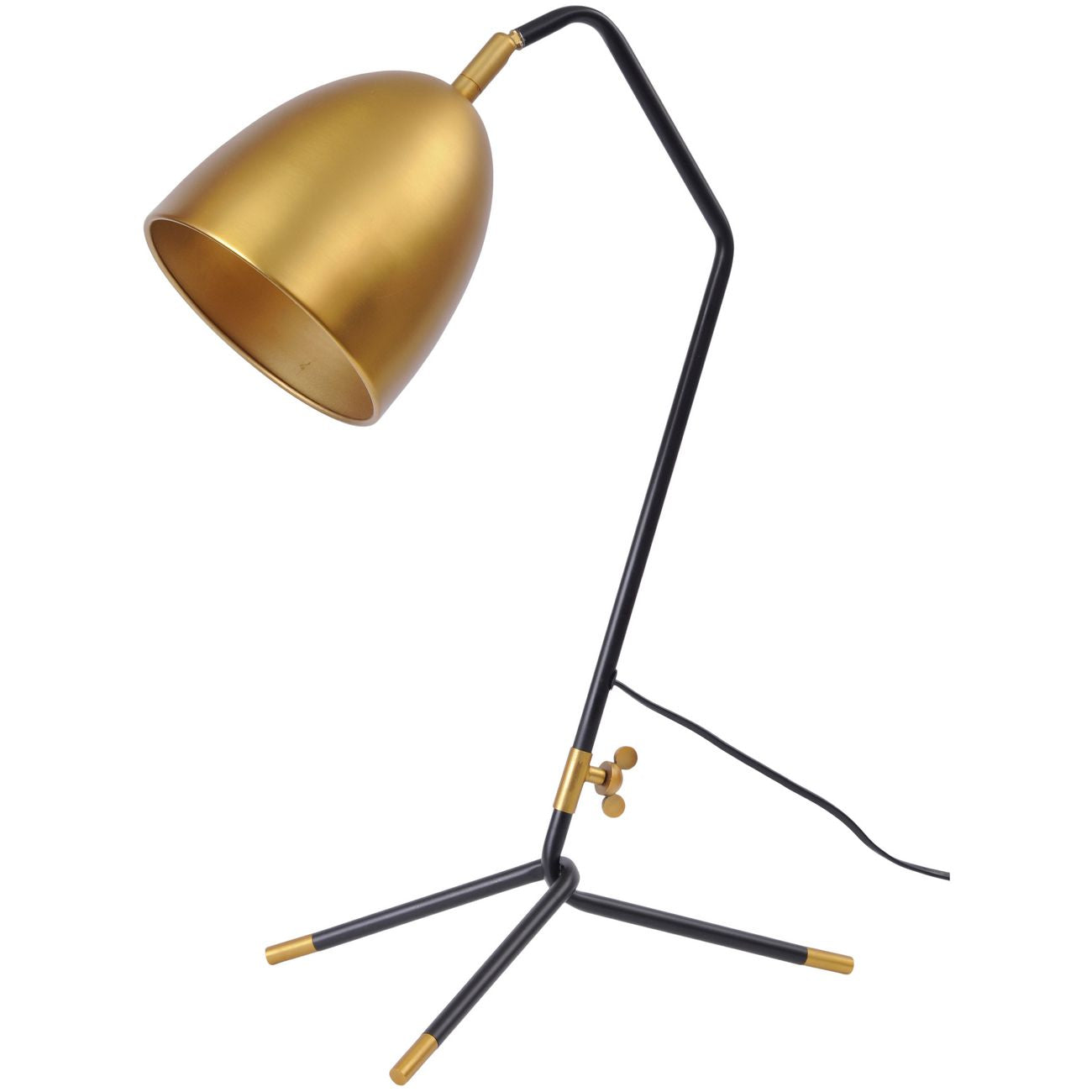 Corvus Brass Shade Table Lamp E27 40W 1