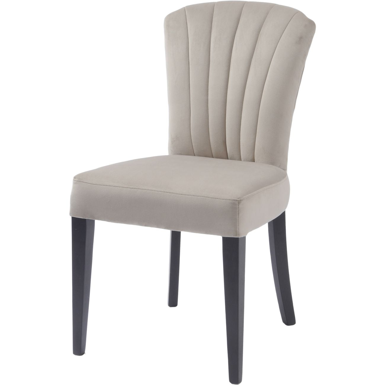 Henley Velvet Shell Upholstered Dining Chair in Taupe