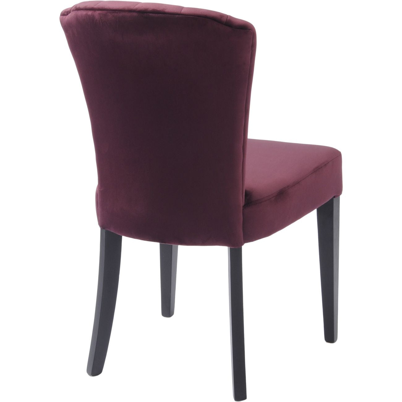 Henley Velvet Shell Upholstered Dining Chair in Plum