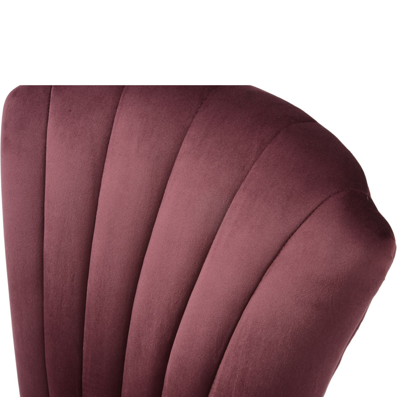 Henley Velvet Shell Upholstered Dining Chair in Plum