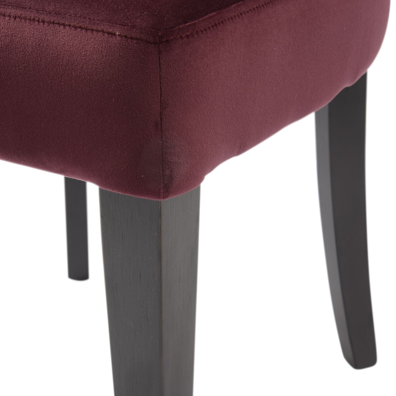 Henley Velvet Shell Upholstered Dining Chair in Plum