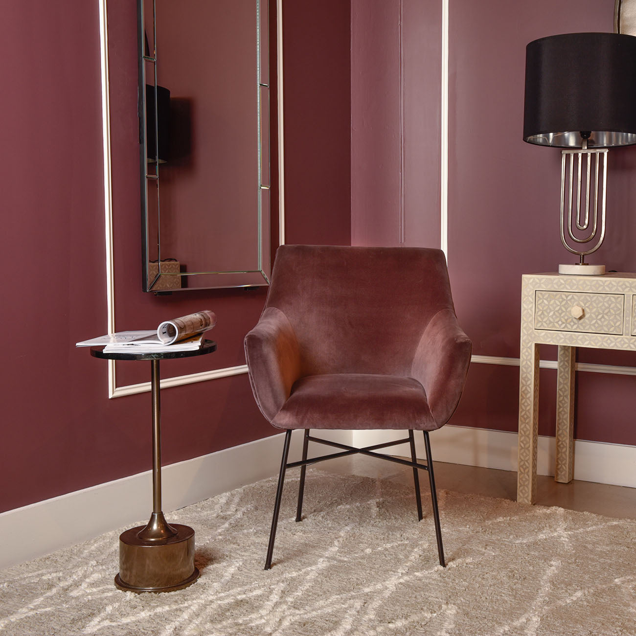 Didsbury Plum Armchair