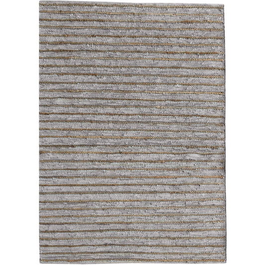 Estella Hand Woven Pit Loom Dark Grey 160x230cm Hemp Rug