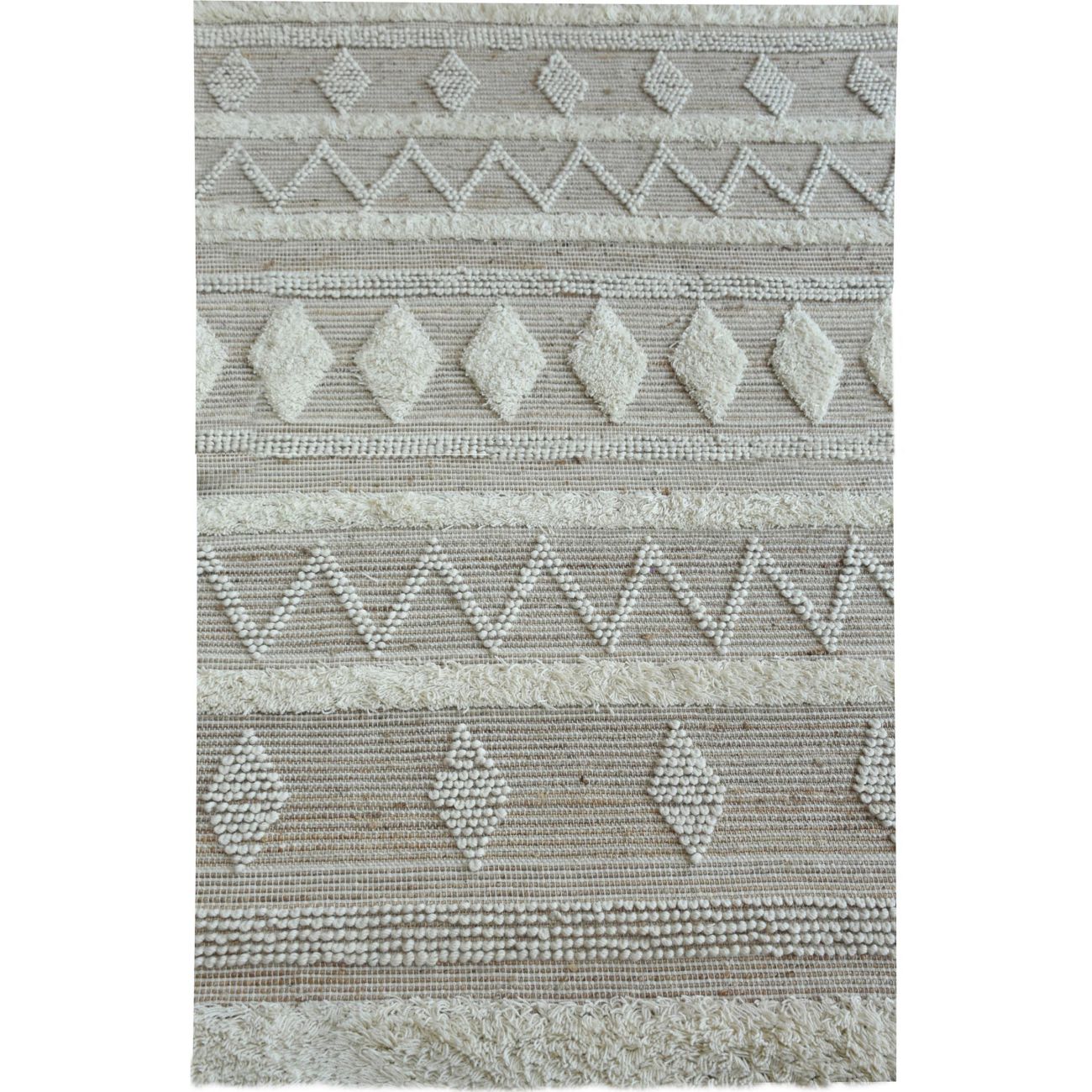 Kinna Hand Woven Pit Loom Natural 160x230cm Hemp Rug
