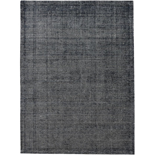 Lizban Hand Woven Pit Loom Charcoal 160x230cm Viscose Rug