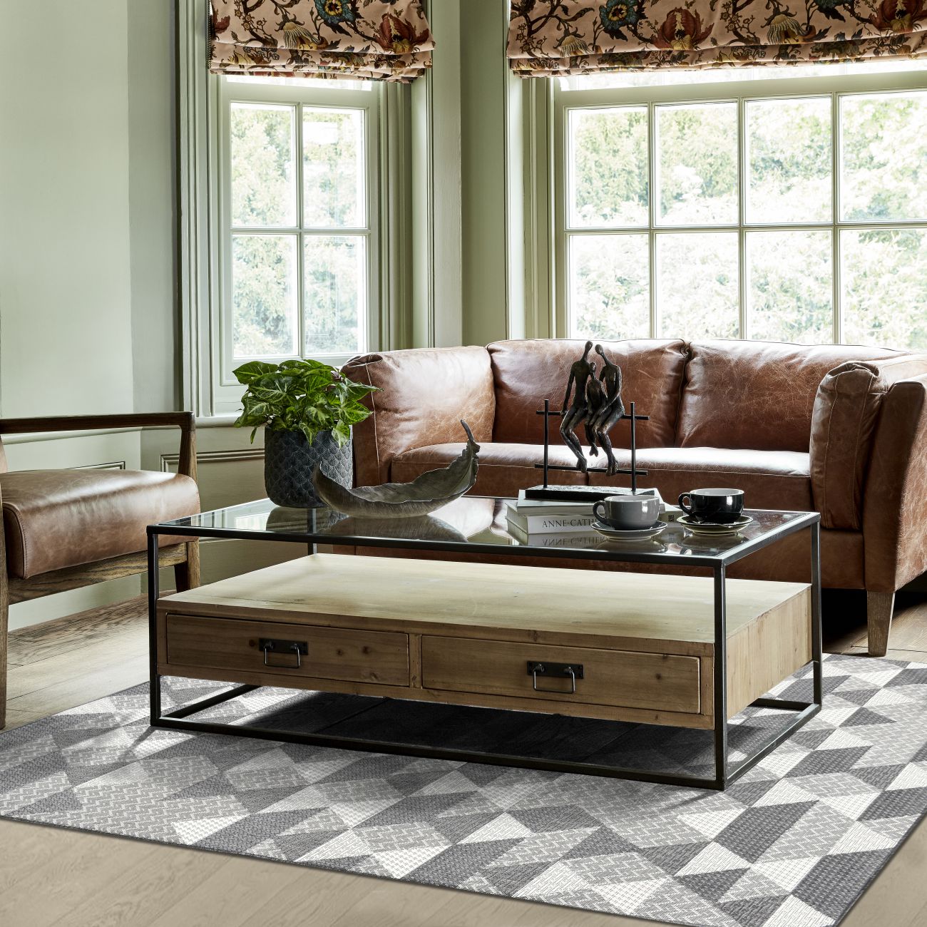 Bray Made in Turkey Taupe Pattern 160x230cm Polypropylene Rug