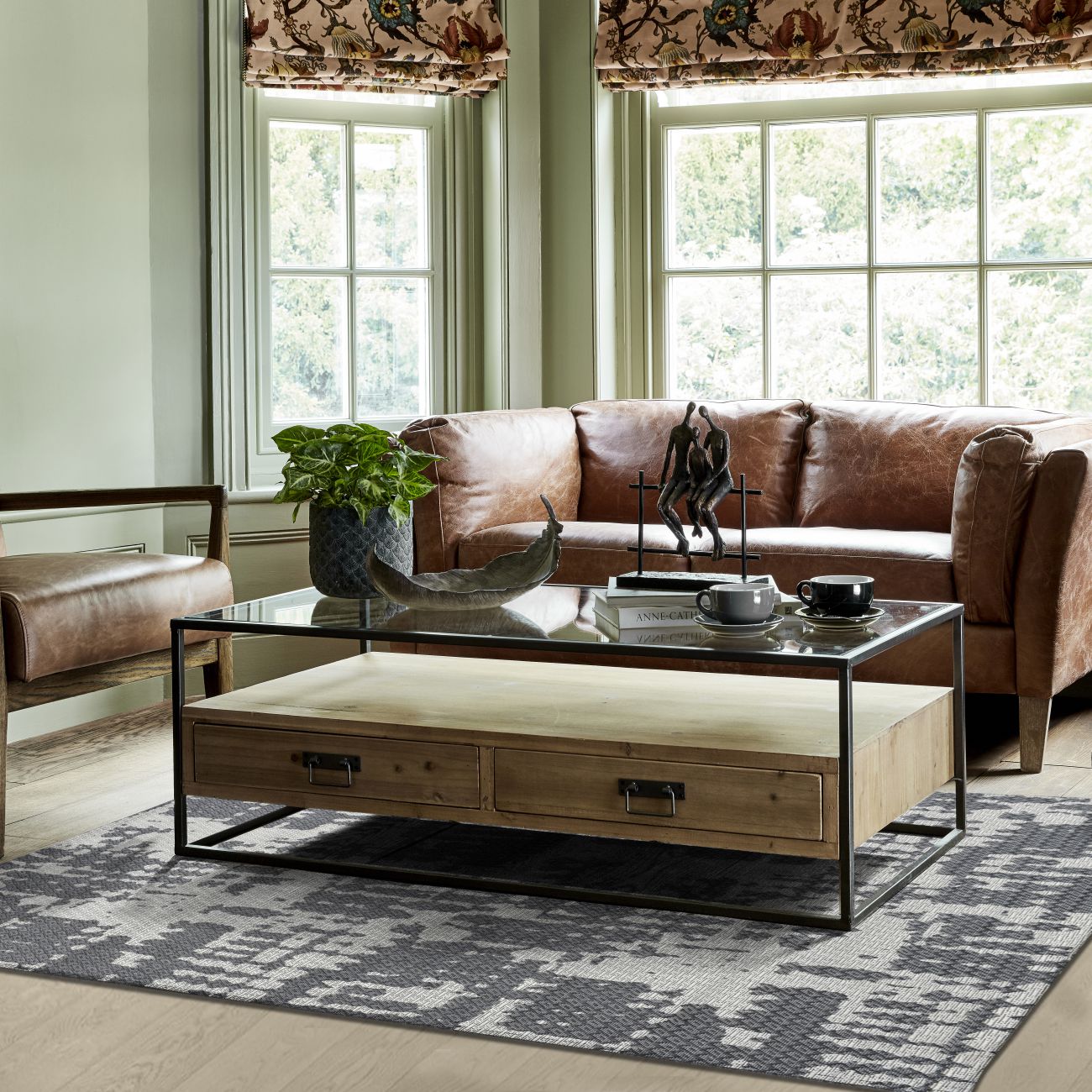 Cahors Made in Turkey Beige & Grey Pattern 160x230cm Polypropylene Rug