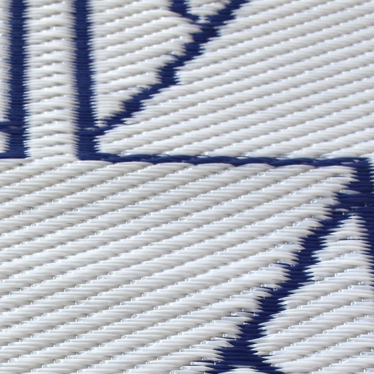 Calvi Made in Turkey Ivory & Blue Pattern 160x230cm Polypropylene Rug